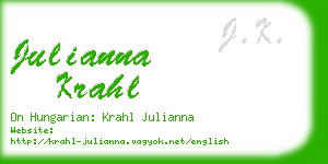 julianna krahl business card